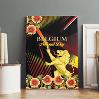 Belgium National Day Canvas Wall Art Rampant Lion Gaillardia Heritage Pride