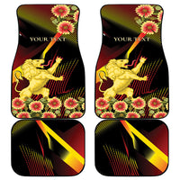 Personalized Belgium National Day Car Mats Rampant Lion Gaillardia Heritage Pride
