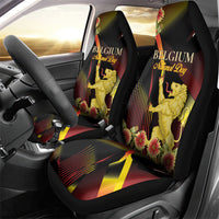 Belgium National Day Car Seat Cover Rampant Lion Gaillardia Heritage Pride