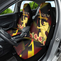 Belgium National Day Car Seat Cover Rampant Lion Gaillardia Heritage Pride