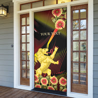 Personalized Belgium National Day Door Cover Rampant Lion Gaillardia Heritage Pride