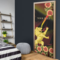 Personalized Belgium National Day Door Cover Rampant Lion Gaillardia Heritage Pride