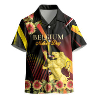 Personalized Belgium National Day Kid Hawaiian Shirt Rampant Lion Gaillardia Heritage Pride