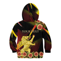 Personalized Belgium National Day Kid Hoodie Rampant Lion Gaillardia Heritage Pride