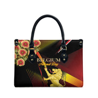 Belgium National Day Leather Bag Rampant Lion Gaillardia Heritage Pride