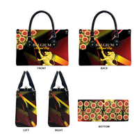 Belgium National Day Leather Bag Rampant Lion Gaillardia Heritage Pride