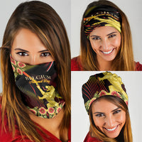 Belgium National Day Neck Gaiter Rampant Lion Gaillardia Heritage Pride