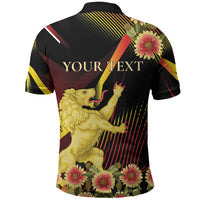 Personalized Belgium National Day Polo Shirt Rampant Lion Gaillardia Heritage Pride