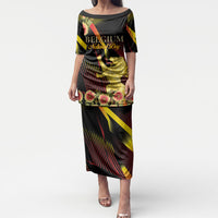 Personalized Belgium National Day Puletasi Rampant Lion Gaillardia Heritage Pride