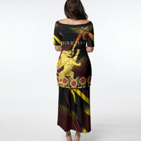 Personalized Belgium National Day Puletasi Rampant Lion Gaillardia Heritage Pride