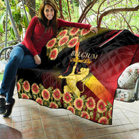 Belgium National Day Quilt Rampant Lion Gaillardia Heritage Pride