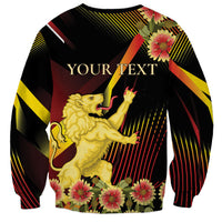 Personalized Belgium National Day Sweatshirt Rampant Lion Gaillardia Heritage Pride
