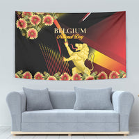 Belgium National Day Tapestry Rampant Lion Gaillardia Heritage Pride