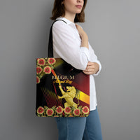 Belgium National Day Tote Bag Rampant Lion Gaillardia Heritage Pride