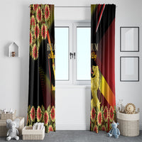 Belgium National Day Window Curtain Rampant Lion Gaillardia Heritage Pride