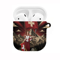 Switzerland National Day AirPods Case Helvetia Alps Heritage Pride