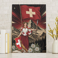 Switzerland National Day Canvas Wall Art Helvetia Alps Heritage Pride
