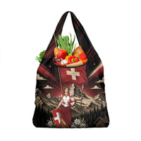 Switzerland National Day Grocery Bag Helvetia Alps Heritage Pride