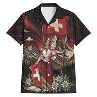 Switzerland National Day Hawaiian Shirt Helvetia Alps Heritage Pride