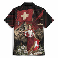 Switzerland National Day Hawaiian Shirt Helvetia Alps Heritage Pride