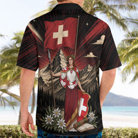 Switzerland National Day Hawaiian Shirt Helvetia Alps Heritage Pride