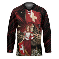 Switzerland National Day Hockey Jersey Helvetia Alps Heritage Pride