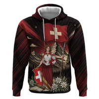 Switzerland National Day Hoodie Helvetia Alps Heritage Pride