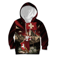 Switzerland National Day Kid Hoodie Helvetia Alps Heritage Pride