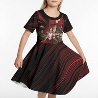 Switzerland National Day Kid Short Sleeve Dress Helvetia Alps Heritage Pride