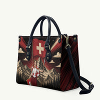 Switzerland National Day Leather Bag Helvetia Alps Heritage Pride