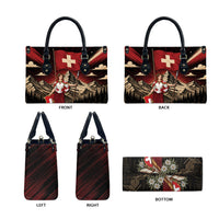 Switzerland National Day Leather Bag Helvetia Alps Heritage Pride