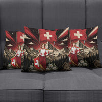 Switzerland National Day Pillow Cover Helvetia Alps Heritage Pride