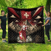 Switzerland National Day Quilt Helvetia Alps Heritage Pride