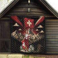 Switzerland National Day Quilt Helvetia Alps Heritage Pride
