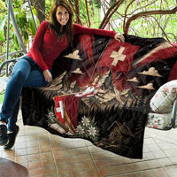 Switzerland National Day Quilt Helvetia Alps Heritage Pride