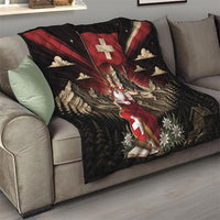 Switzerland National Day Quilt Helvetia Alps Heritage Pride