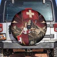 Switzerland National Day Spare Tire Cover Helvetia Alps Heritage Pride