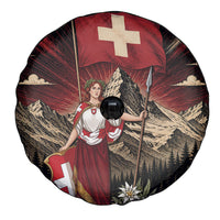 Switzerland National Day Spare Tire Cover Helvetia Alps Heritage Pride