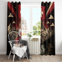 Switzerland National Day Window Curtain Helvetia Alps Heritage Pride