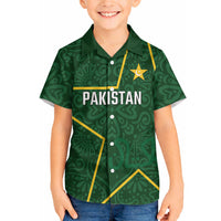 Custom Pakistan Cricket Hawaiian Shirt Shaheens Crescent Star Spirit