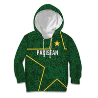 Custom Pakistan Cricket Kid Hoodie Shaheens Crescent Star Spirit