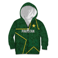 Custom Pakistan Cricket Kid Hoodie Shaheens Crescent Star Spirit