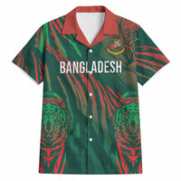 Custom Bangladesh Cricket Hawaiian Shirt Royal Bengal Tiger Spirit