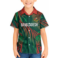 Custom Bangladesh Cricket Kid Hawaiian Shirt Royal Bengal Tiger Spirit