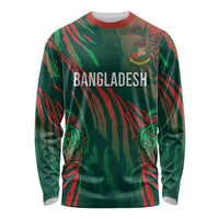 Custom Bangladesh Cricket Long Sleeve Shirt Royal Bengal Tiger Spirit