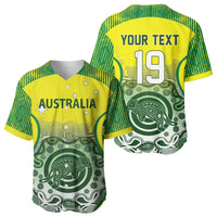 Custom Australia Cricket Baseball Jersey Aboriginal Kangaroo Southern Cross