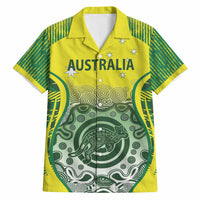 Custom Australia Cricket Hawaiian Shirt Aboriginal Kangaroo Southern Cross