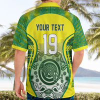 Custom Australia Cricket Hawaiian Shirt Aboriginal Kangaroo Southern Cross