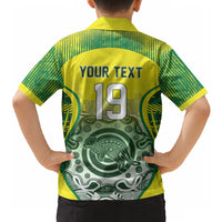 Custom Australia Cricket Hawaiian Shirt Aboriginal Kangaroo Southern Cross