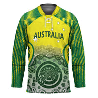 Custom Australia Cricket Hockey Jersey Aboriginal Kangaroo Southern Cross